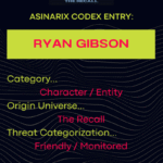 Ryan Gibson Codex Card Entry