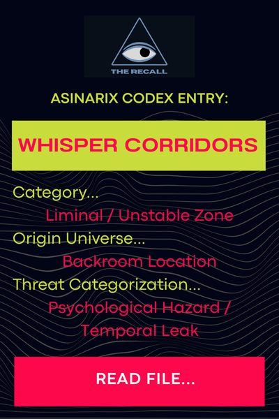 Whisper Corridors Codex Card Entry